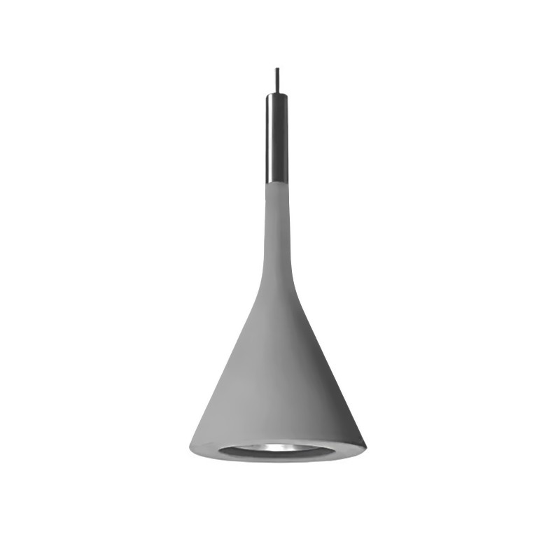 Grey cement cone pendant variant