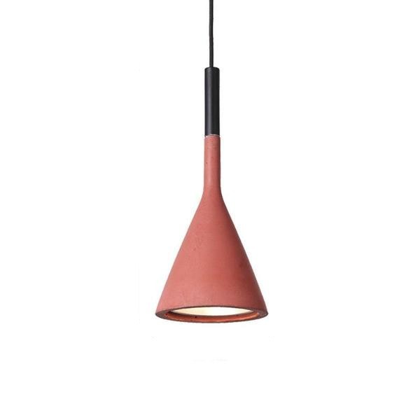 Red cement cone pendant variant
