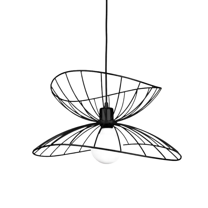 Ray Metal Pendant Light in black finish