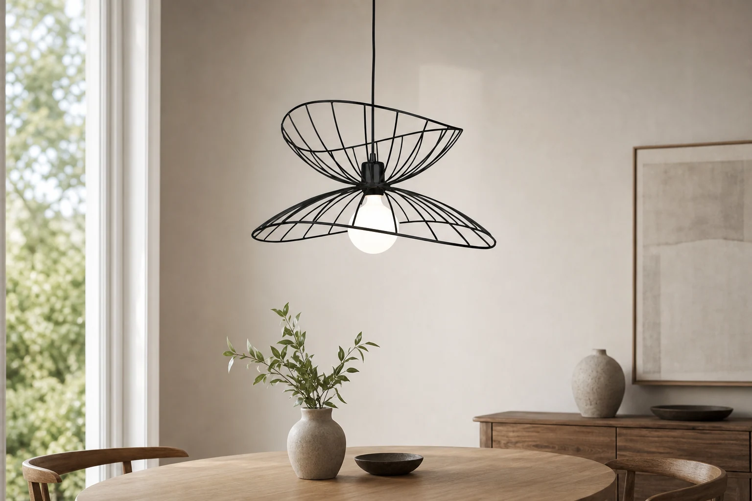 Ray Metal Pendant Light lifestyle room scene